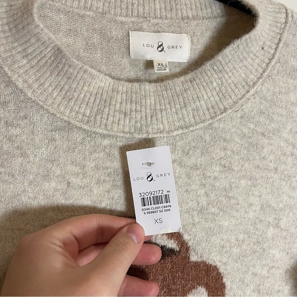 Lou & Grey LOFT Super Soft Coffee Sweater NWT Size XS - Picture 5 of 6